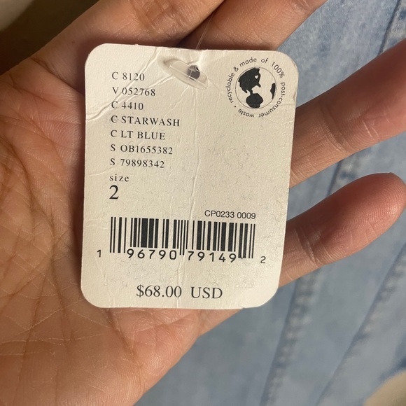 NWT Free People Layla Denim Miniskirt in Starwash Size S - Picture 6 of 6